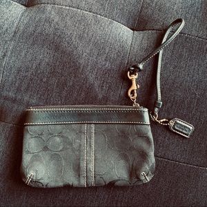 Black Coach wristlet